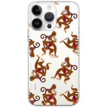 Kryt DISNEY pro Apple iPhone 14 Pro Max - Aladin - Aladinova opička Abu - gumový - průhledný