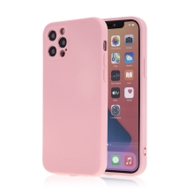 Kryt SWISSTEN Soft Joy pro Apple iPhone 12 Pro - příjemný na dotek - silikonový - růžový