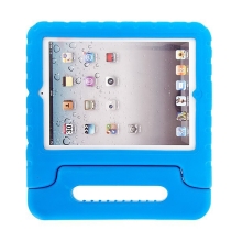 Ochranné penové puzdro pre deti pre Apple iPad 2. / 3. / 4. generácie s rukoväťou / stojanom - modré