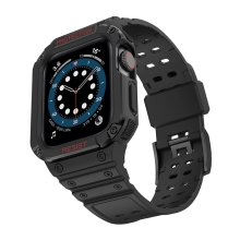 Kryt / pouzdro pro Apple Watch 44mm / 45mm - celotělové + řemínek - odolný - černý