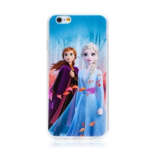 DISNEY kryt pre Apple iPhone 6 / 6S - Ľadové kráľovstvo - Anna a Elsa - gumový
