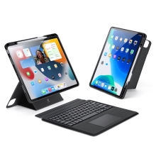 Klávesnica DUX DUCIS 4v1 + puzdro + trackpad pre Apple iPad Pro 12,9" (2018 - 2022) - čierna