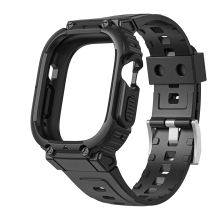 Kryt / puzdro pre Apple Watch Ultra 49 mm - celé telo + remienok - odolné - čierne