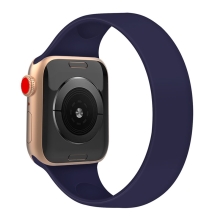 Řemínek pro Apple Watch 41mm / 40mm / 38mm - bez spony - silikonový - velikost L - modrý