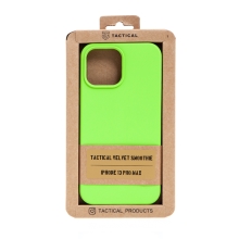 Kryt TACTICAL Velvet Smoothie pro Apple iPhone 13 Pro Max - příjemný na dotek - silikonový - avokádově zelený