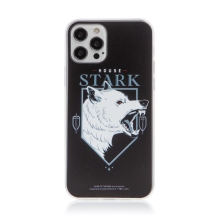 Kryt Hra o trůny pro Apple iPhone 12 Pro Max - Erb rodu Starků - zlovlk - gumový
