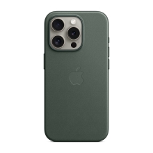Originální kryt pro Apple iPhone 15 Pro - MagSafe - FineWoven umělá kůže - listově zelený