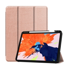 Pouzdro pro Apple iPad Pro 12,9" (2018) / 12,9" (2020) - stojánek + prostor pro Apple Pencil - zlaté