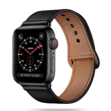 Remienok TECH PROTECT pre Apple Watch Ultra 49 mm / 45 mm / 44 mm / 42 mm - kožený - čierny