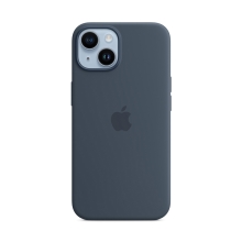 Originální kryt pro Apple iPhone 14 - MagSafe - silikonový - bouřkově modrý