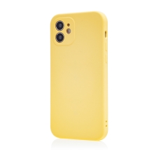 Kryt Mag Invisible pro Apple iPhone 12 mini - podpora MagSafe - gumový - světle žlutý