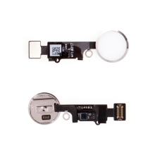 Obvod tlačítka Home Button pro Apple iPhone 8 / 8 Plus - bílé / stříbrné - kvalita A+