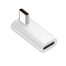 USB-C žena/USB-C muž - 40Gb / 140W - lomený - biely