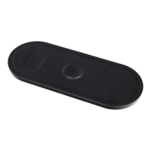 3v1 bezdrátová nabíječka Qi pro Apple iPhone + AirPods + Watch - černá