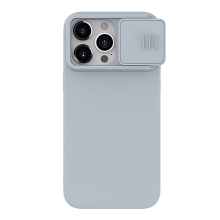 Kryt NILLKIN CamShield pre Apple iPhone 15 Pro Max - Kryt fotoaparátu - Silikónový - Sivý