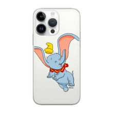 Kryt DISNEY pro Apple iPhone 14 Pro - šťastný Dumbo - gumový - průhledný