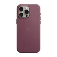 Originálny kryt pre Apple iPhone 15 Pro Max - MagSafe - Syntetická koža FineWoven - morušovo červená