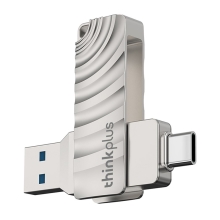 256GB LENOVO 2v1 Flash disk pre Apple iPhone / iPad / MacBook - USB-C / USB-A - Kov - Strieborný