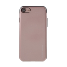 Kryt MERCURY Sky Slide pro Apple iPhone 7 / 8 / SE (2020) - prostor pro platební karty - plastový / gumový - černý / Rose Gold růžový