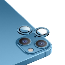 Tvrzené sklo (Temperd Glass) BENKS pro Apple iPhone 14  / 14 Plus - na čočky kamery - modré