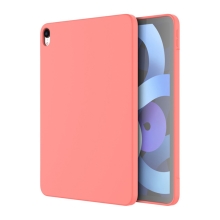 Kryt pro Apple iPad Air 4 / 5 (2022) - silikonový + mikrovlákno - oranžový