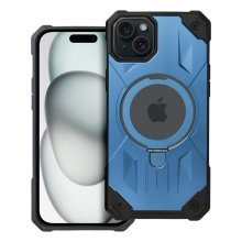Kryt Armor Mag pro Apple iPhone 15 Plus - podpora MagSafe - odolný - gumový / plastový - modrý