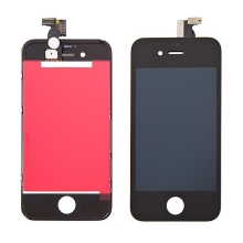 LCD panel + dotykové sklo (touch screen digitizér) pro Apple iPhone 4 - černý - kvalita A+