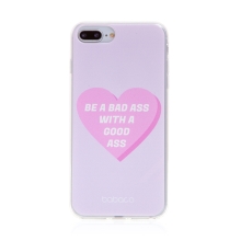 Kryt BABACO pro Apple iPhone 7 Plus / 8 Plus - gumový - srdce " zlobivá holka"