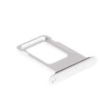 Rámeček / šuplík na Nano SIM pro Apple iPhone Xr - stříbrný (Silver) - kvalita A+