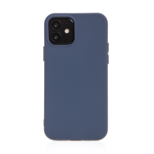 Kryt pro Apple iPhone 12 mini - příjemný na dotek - silikonový - tmavě modrý
