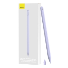Dotykové pero / stylus BASEUS - aktivní provedení - bezdrátové nabíjení - Pencil kompatibilní - fialové