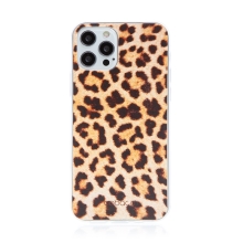 Kryt BABACO pro Apple iPhone 12 / 12 Pro - gumový - leopardí vzor