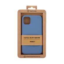 Kryt TACTICAL Velvet Smoothie pro Apple iPhone 11 - příjemný na dotek - silikonový - tmavě modrý