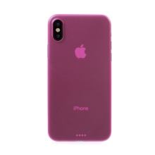 Kryt pro Apple iPhone X - ochrana čočky - ultratenký - plastový - růžový