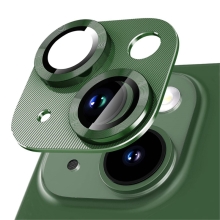 Tvrzené sklo (Tempered Glass) pro Apple iPhone 13 / 13 mini - na čočku zadní kamery - zelené