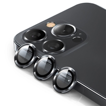 Tvrdené sklo pre Apple iPhone 15 Pro / 15 Pro Max - na objektív fotoaparátu - čierne