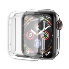 Kryt / puzdro pre Apple Watch 41mm Series 7 - gumové - tenké - priehľadné