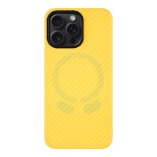 Kryt TACTICAL MagForce Industrial pro Apple iPhone 15 Pro Max - Aramid / karbonový - žlutý