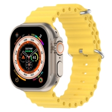 Řemínek pro Apple Watch Ultra 49mm / 45mm / 44mm / 42mm - oceánský - silikonový - žlutý