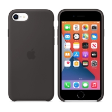 Originální kryt pro Apple iPhone 7 / 8 / SE (2020) - silikonový - černý