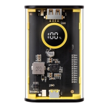 Externí baterie / Power Bank Tactical C4 - USB-A + USB-C - 9600 mAh - žlutá