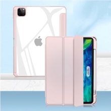 Pouzdro MUTURAL pro Apple iPad 11" (2018 / 2020 / 2021) / Air 4 / 5 - stojánek + prostor pro Apple Pencil - růžové