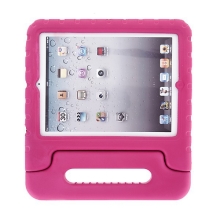Ochranné penové puzdro pre deti pre Apple iPad 2. / 3. / 4. generácie s rukoväťou / stojanom - ružové