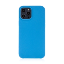Kryt pro Apple iPhone 12 / 12 Pro - gumový - příjemný na dotek - modrý