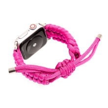 Řemínek pro Apple Watch 41mm / 40mm / 38mm - nylonový - tkaničkový - růžový