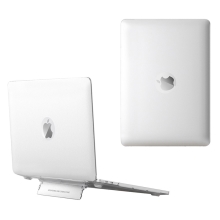 Obal / kryt pro Apple MacBook Air 13,6" M2 (A2681) - stojánek - plastový - průhledný