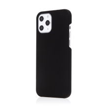 Kryt pro Apple iPhone 12 / 12 Pro - plastový - měkčený povrch - černý