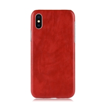 Kryt pro Apple iPhone Xr - pevný - plastový / umělá kůže - červený