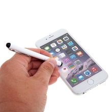 Kovové dotykové pero / stylus pre Apple iPhone / iPad / iPod - biele