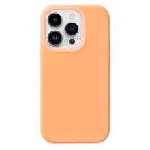Kryt pre Apple iPhone 15 Pro Max - plast / silikón - žiarivo oranžový